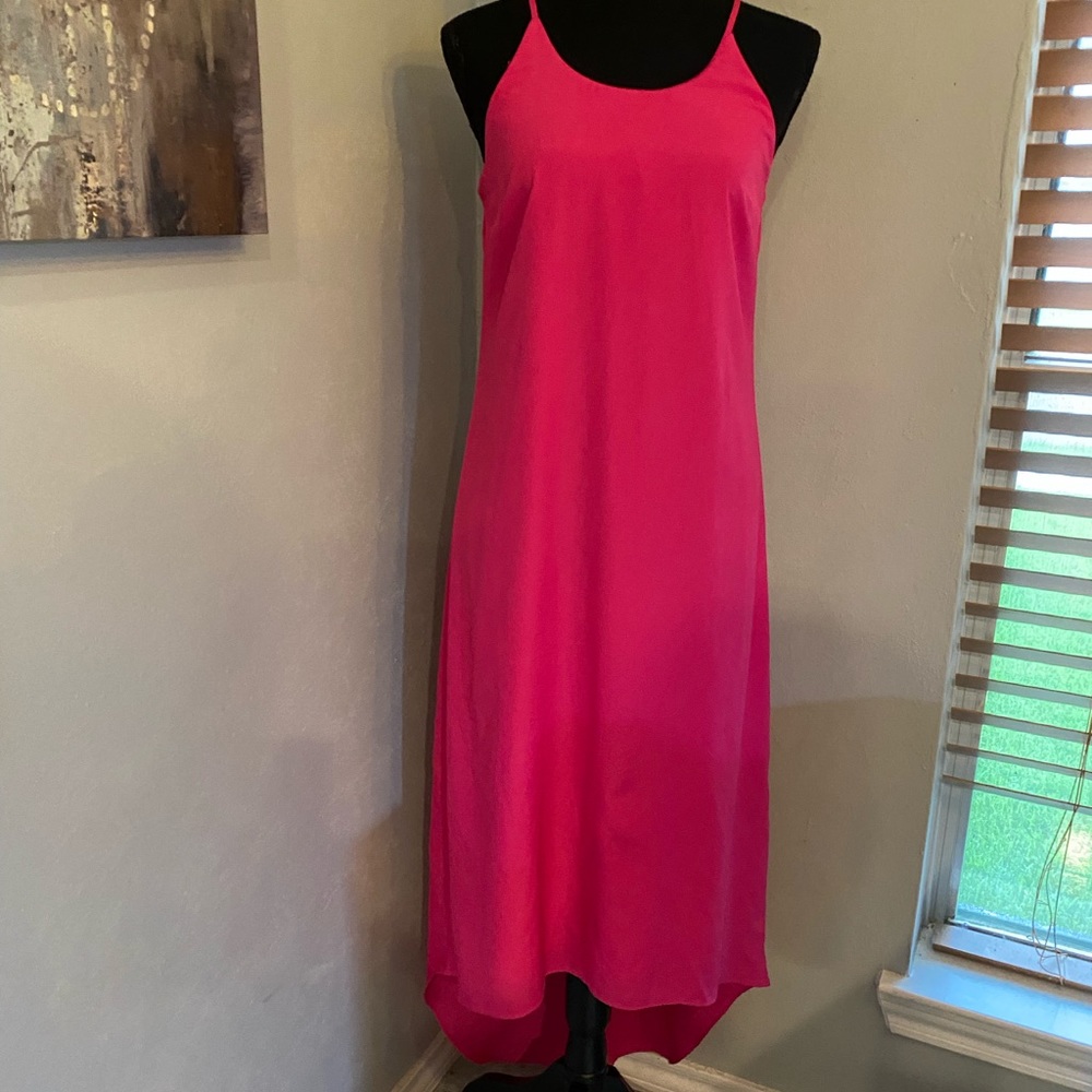 EUC Hot Pink Old Navy Hi Lo Halter Dress - Picture 7 of 12